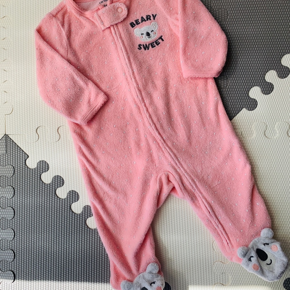 Carter’s Beary Sweet Cuddly Footed Pajamas